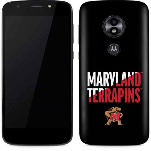 University of Maryland Terrapins Athletic Marks Moto E5 Play Skin
